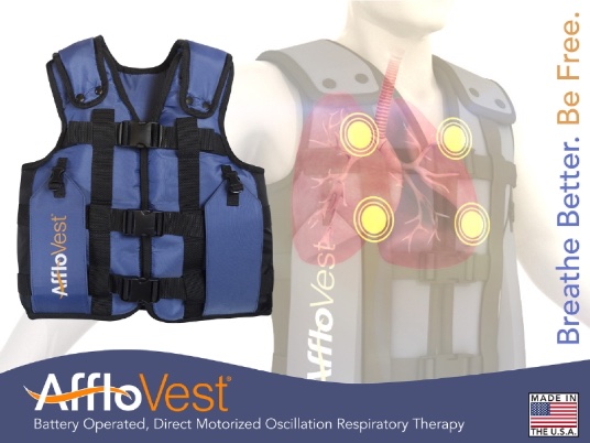 Pulmonary function improvement with AffloVest